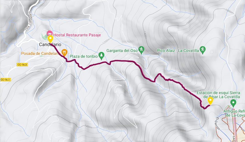 km vertical candelario